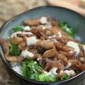 saki1010's cooksnap of when they made 鶏皮＊丼〜♡.