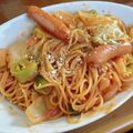 たけのこゆ's cooksnap of when they made フライパンひとつ！ナポリタン風パスタ.