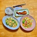 komutatata's cooksnap of when they made 春キャベツとカニカマの　甘辛醤油卵炒め❀.