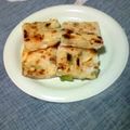 はみ出し人生's cooksnap of when they made 創作絶品ねぎとじゃが芋の焼き餅★チヂミ風.