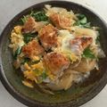 Yokchina's cooksnap of when they made お惣菜や残ったカツでパパッとカツ煮.