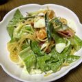 クックSOSQAH☆'s cooksnap of when they made 軽食にも☆ロメインレタスのサラダパスタ.