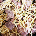 ちびに's cooksnap of when they made 簡単！塩昆布と豚肉の和風パスタ♪.