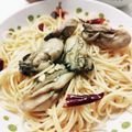 クックE662AA☆'s cooksnap of when they made ふわふわ牡蠣のペペロンチーノ.