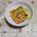 くネコまろす's cooksnap of when they made *簡単♬ハムとピーマンの卵炒め*.