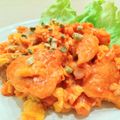 イエローバード's cooksnap of when they made 15分で♪ふわふわ卵とたらのチリソース.