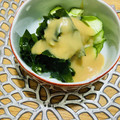 ボブナナ's cooksnap of when they made 時短レシピ☆きゅうりとわかめの酢味噌和え.