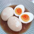 ペキのリリー's cooksnap of when they made 麺つゆで♪さわやか梅味玉.