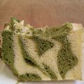 days713's cooksnap of when they made 抹茶マーブルシフォンケーキ.