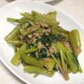 きらり流れ星's cooksnap of when they made 【明日葉】鶏そぼろと明日葉炒め.