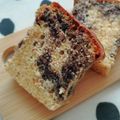 リデルさんさんご's cooksnap of when they made ミルクとアンコのマーブルパウンドケーキ.
