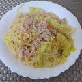 スタイリッシュママ's cooksnap of when they made キャベツとツナのパスタ.