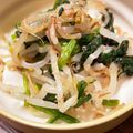 くま五郎's cooksnap of when they made 副菜！テッパン！もやしとほうれん草の浸し.