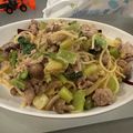 うめのすけえび's cooksnap of when they made シロさんのきのこツナカブの葉の和風パスタ.