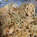 犬飼ってる's cooksnap of when they made 簡単♬レンコンと鶏胸肉のオイマヨ炒め♡.