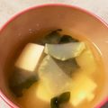 amyasunao's cooksnap of when they made 節約☆ブロッコリーの茎の味噌汁.