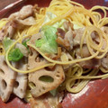 ゆきち1215's cooksnap of when they made 蓮根と豚肉の和風パスタ✤.