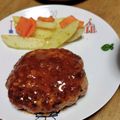 和☆2049's cooksnap of when they made ＊うちのハンバーグソース＊お弁当にも♡.