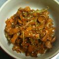 non☆♪'s cooksnap of when they made 簡単節約　にんじんの皮でピリ辛キンピラ.