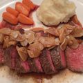 Ricena's cooksnap of when they made 簡単な牛ステーキの焼き方.