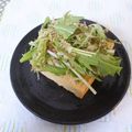 スタイリッシュママ's cooksnap of when they made 焼き厚揚げの水菜のせ.