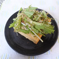 スタイリッシュママ's cooksnap of when they made 焼き厚揚げの水菜のせ.