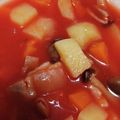 ヨシヨッシー's cooksnap of when they made 栄養満点！トマトジュースでミネストローネ.