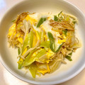 azbjbn's cooksnap of when they made 長ネギとえのきの卵とじ.