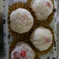 クックるん☆戦隊's cooksnap of when they made レンジで超簡単♥️絶品いちご大福.