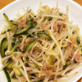 ママメイン！時々子供's cooksnap of when they made 簡単☆もやしときゅうりのツナナムル.