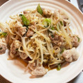 scottle12w's cooksnap of when they made 豚こまともやしの蒸しポン酢あえ.