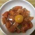 かおり♡♡♡'s cooksnap of when they made ポン酢でサッパリ！サーモンユッケ.