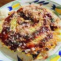 kinniko's cooksnap of when they made 簡単！コロッケお好み焼き　白だし風味.
