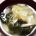 ダリア☆'s cooksnap of when they made たっぷり白菜の味噌汁.