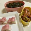 大人ジャイアンのママ's cooksnap of when they made おせち・キャラ弁に蒲鉾の飾り切り・うさぎ.