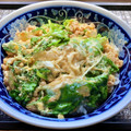 お料理ニャロメ's cooksnap of when they made だしいらず甘～い　玉ねぎと水菜の卵とじ.