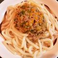 あちゃんk＊'s cooksnap of when they made 子供大好き☆甘い肉味噌うどん♪.