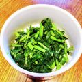 おひるねたんぽぽ's cooksnap of when they made かき菜の辛子和え.