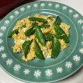 卯月のうさぎ２０１４'s cooksnap of when they made お弁当に☆スナップエンドウと卵のつゆ炒め.