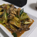 fu♪♪'s cooksnap of when they made 牡蠣のピリ辛炒め。.