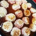 り～mama's cooksnap of when they made うずらの卵入り煮込みハンバーグ♪.