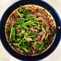 ゆこらむ's cooksnap of when they made 菜の花と牛肉のにんにく炒め【ＪＡ福岡市】.