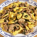 ふぅ＆かず's cooksnap of when they made たけのこと♪豚肉の生姜焼き♪.