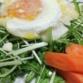 クックUAJ2QX☆'s cooksnap of when they made 水菜と山芋とろろサラダ.
