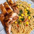 みゃみゃごと's cooksnap of when they made 簡単☆お手軽照り焼きチキンパスタ♩.
