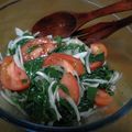 kinopo's cooksnap of when they made モロヘイヤとトマトとオニオンのサラダ.