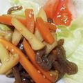 bigflowers's cooksnap of when they made オイスターが決めてジャガイモ五目きんぴら.