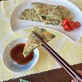 栗丸うさぎ's cooksnap of when they made 春菊のチーズチヂミ.