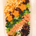 たけうちーの's cooksnap of when they made 三色丼（そぼろ・たまご・小松菜）.