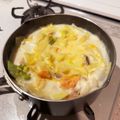ぐ〜でたま's cooksnap of when they made 鮭とじゃがいものミルクスープ.